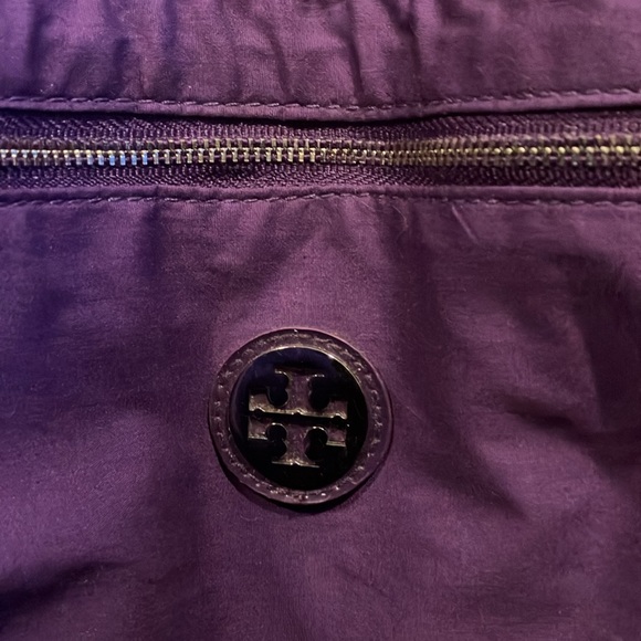 Tory Burch purple velvet tote - Picture 6 of 11